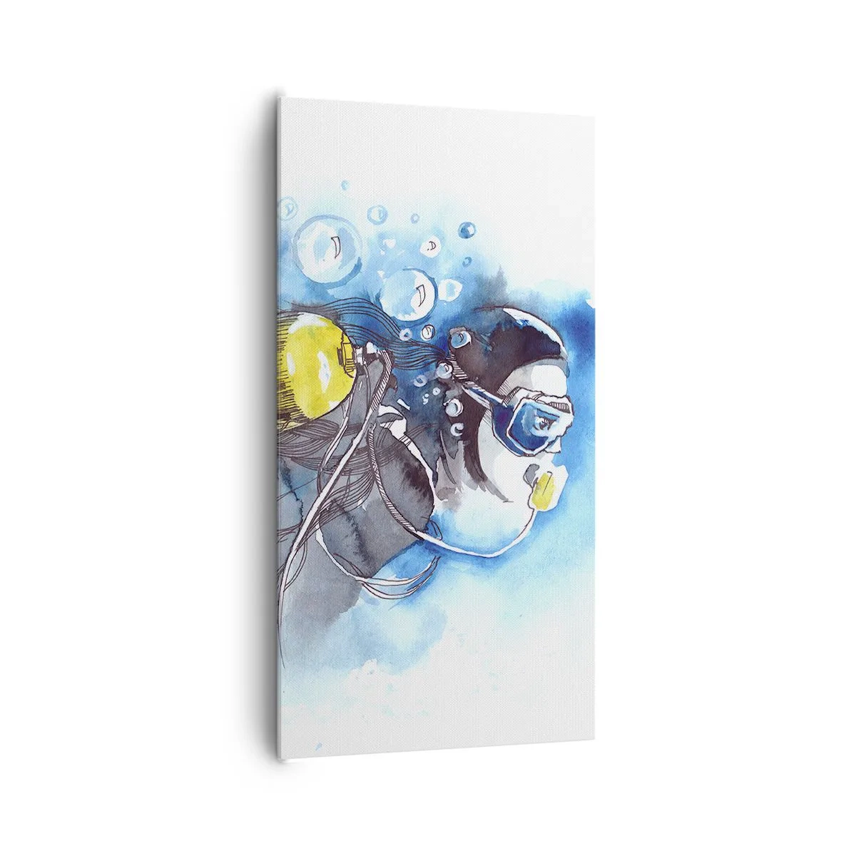 Obraz na płótnie - Wielki błękit - 65x120 cm
