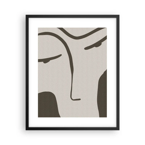 Plakat w czarnej ramie - Jak z obrazu Modiglianiego - 40x50 cm