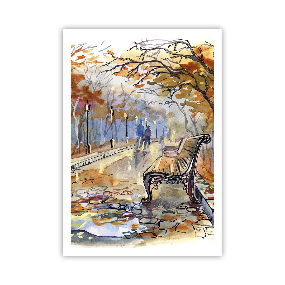 Plakat - Razem powędrować w jesień - 70x100 cm