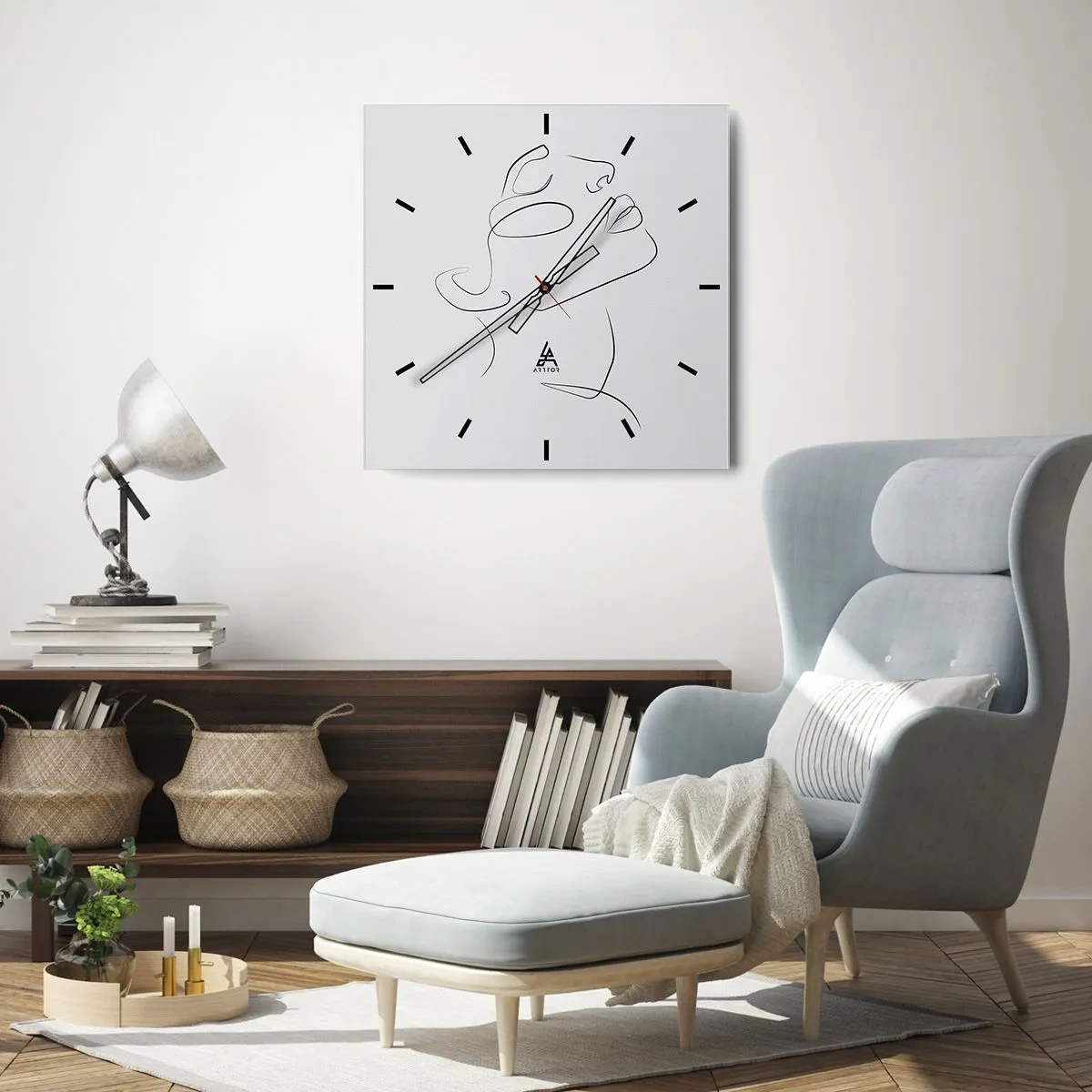 Zegar ścienny - Meandry marzenia - 40x40 cm