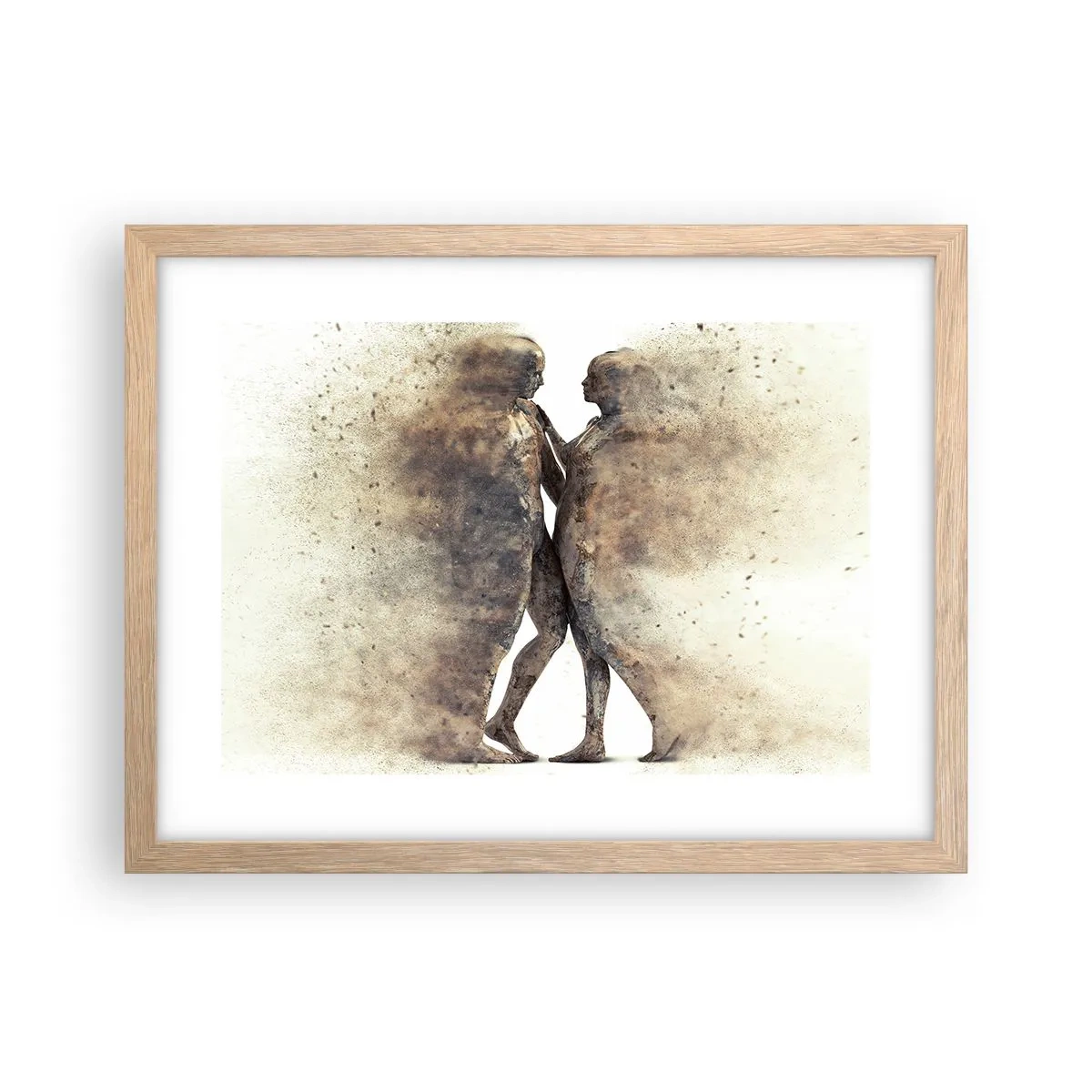 Plakat w ramie jasny dąb - Z prochu powstali, by kochać - 40x30 cm