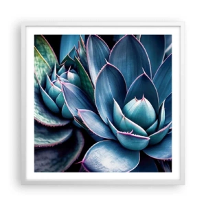 Plakat w białej ramie - Witalna siła - 60x60 cm