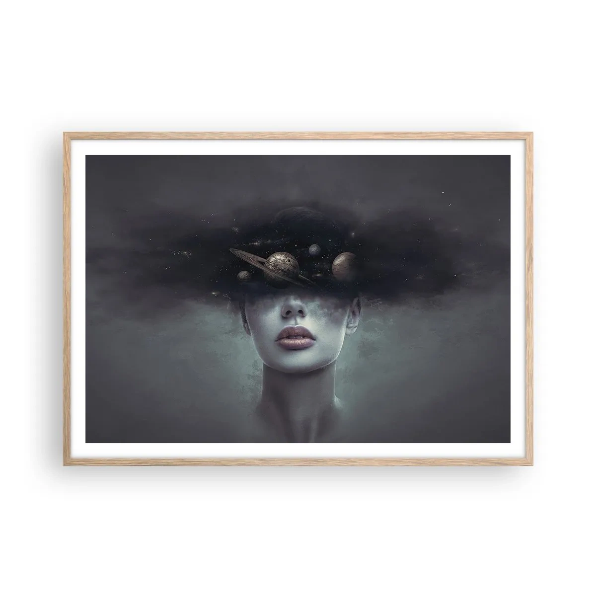 Plakat w ramie jasny dąb - A planety szaleją… - 100x70 cm