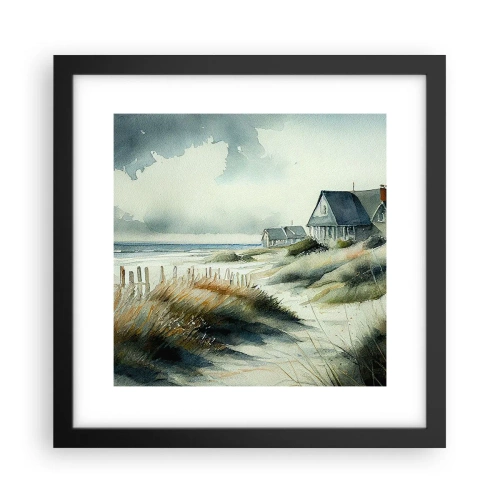 Plakat w czarnej ramie - Z dala od zgiełku - 30x30 cm