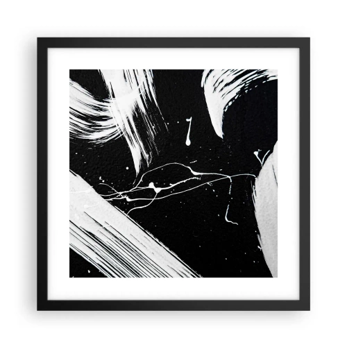 Plakat w czarnej ramie - Przełamać mrok - 40x40 cm