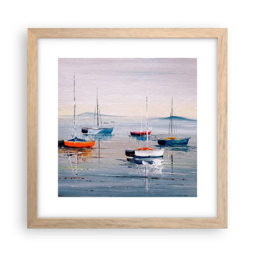 Plakat w ramie jasny dąb - Zasłużony odpoczynek - 30x30 cm