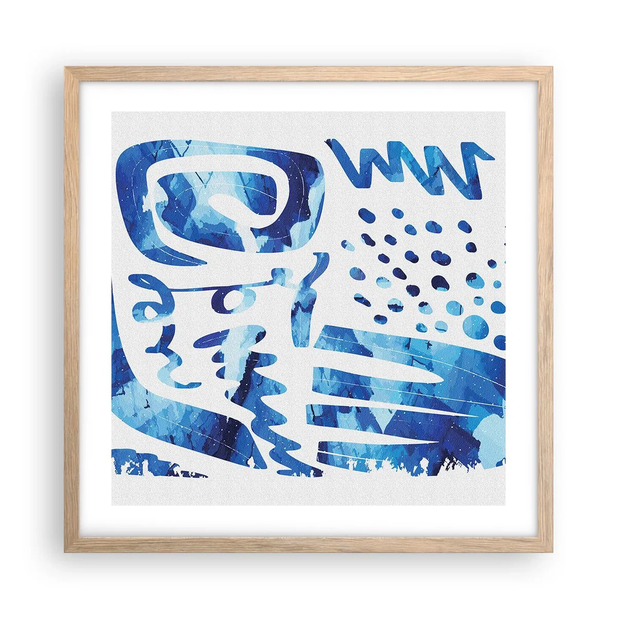 Plakat w ramie jasny dąb - Powrót do korzeni - 50x50 cm