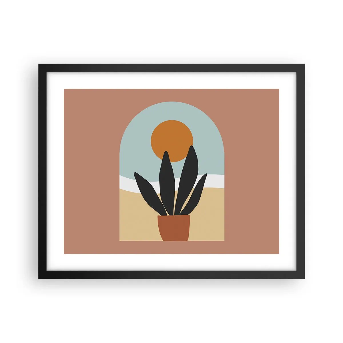 Plakat w czarnej ramie - Drobne radości - 50x40 cm