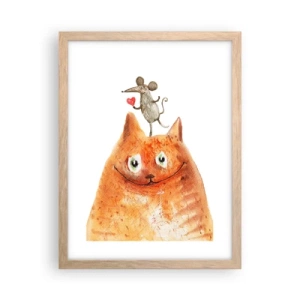 Plakat w ramie jasny dąb - Paradoksy miłości - 30x40 cm