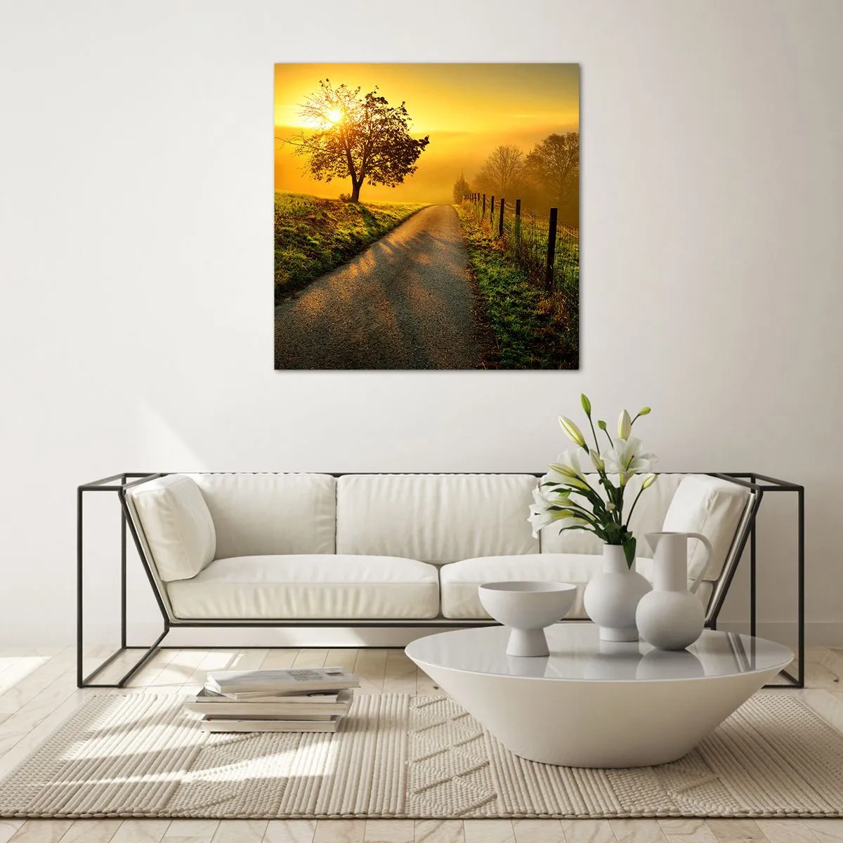 Obraz na szkle - Miodne popołudnie - 40x40 cm