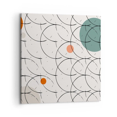 Obraz na płótnie - W pop-artowym duchu - 60x60 cm