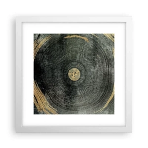 Plakat w białej ramie - Zmiana i trwanie - 30x30 cm