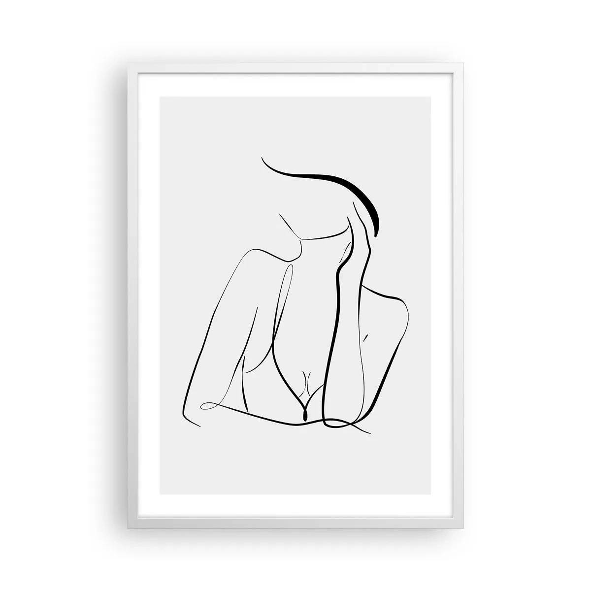 Plakat w białej ramie - Na fali marzeń - 50x70 cm