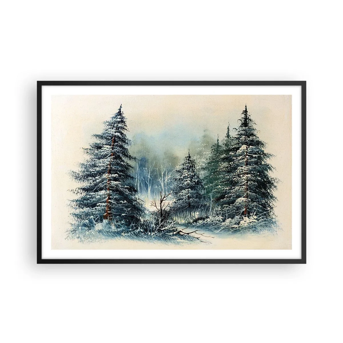 Plakat w czarnej ramie - Gotowe do Świąt - 91x61 cm