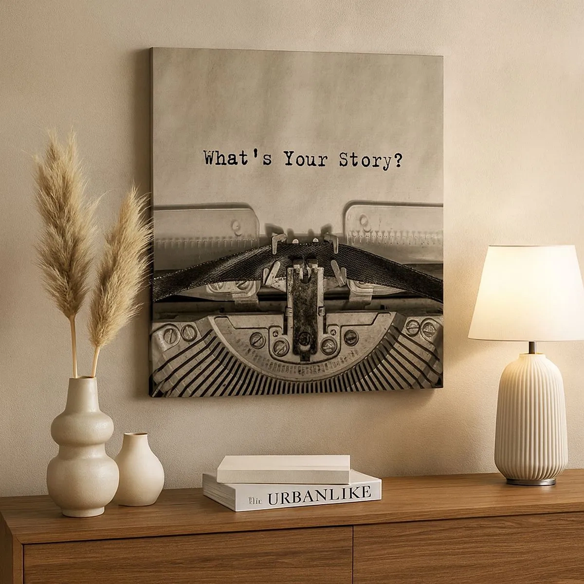 Obraz na płótnie - Opowiedz mi - 30x30 cm