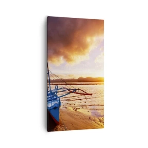 Obraz na płótnie - Po całym dniu wyciągnąć się na piasku - 55x100 cm