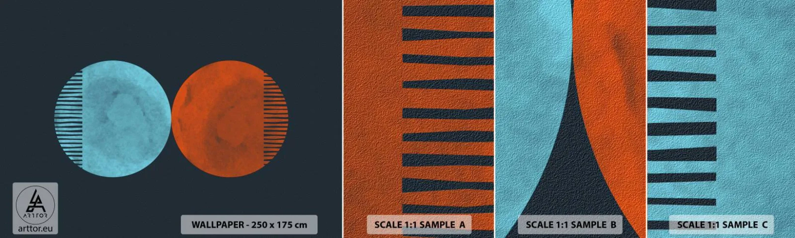 Fototapeta Próbka Standard Eco - Tylko geometria? - Abstrakcja, Sztuka, Okręgi - 100x30 cm