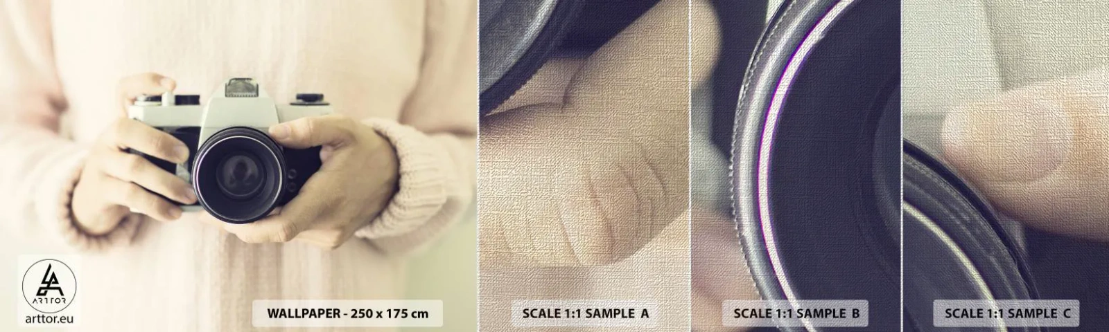 Fototapeta Próbka Premium Canvas - By widzieć więcej… - Aparat Fotograficzny, Vintage, Fotografia - 100x30 cm