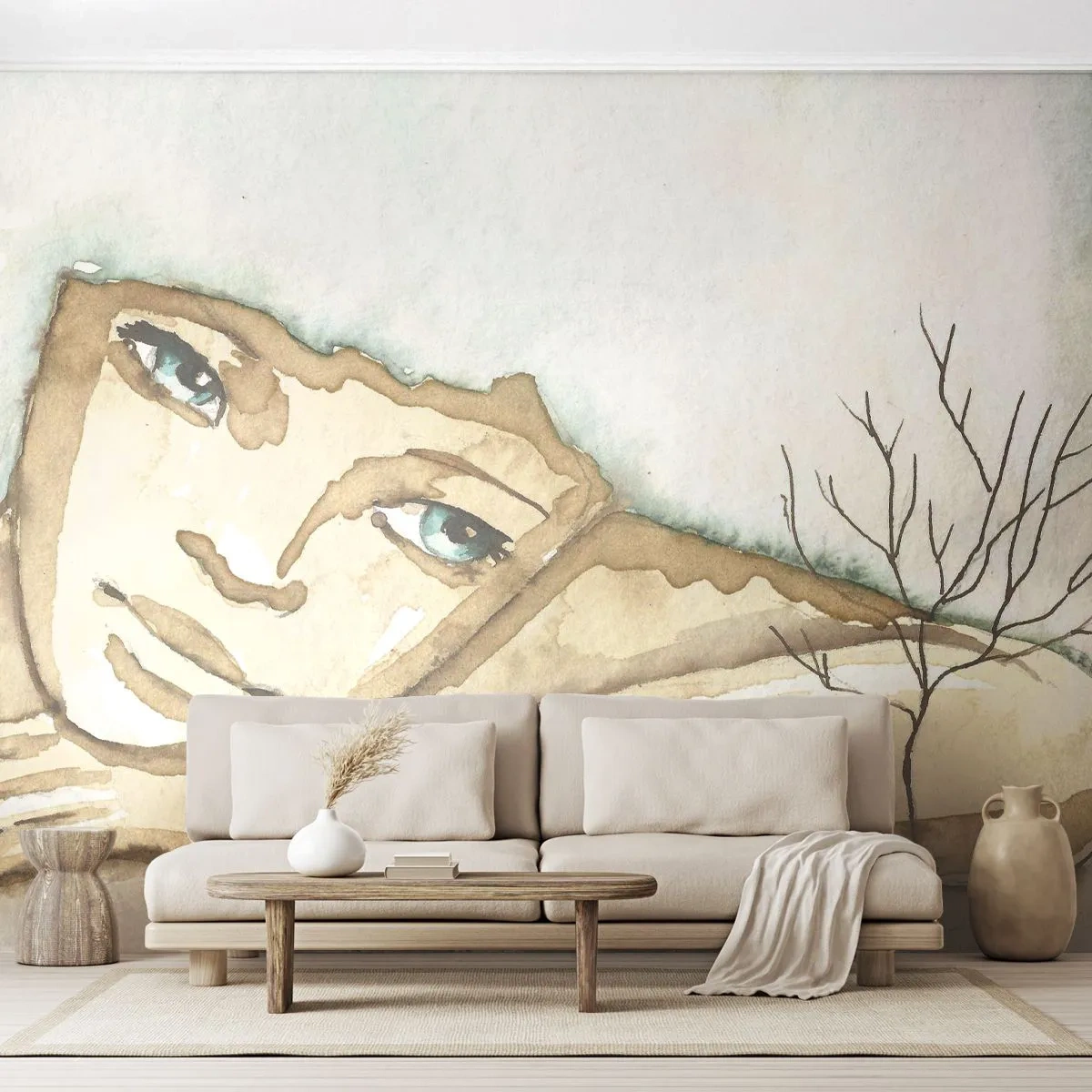 Fototapeta Premium Sand - Drzewo poezji wyrasta z ciszy - Bajka, Abstrakcja, Dla Dzieci - 150x105 cm