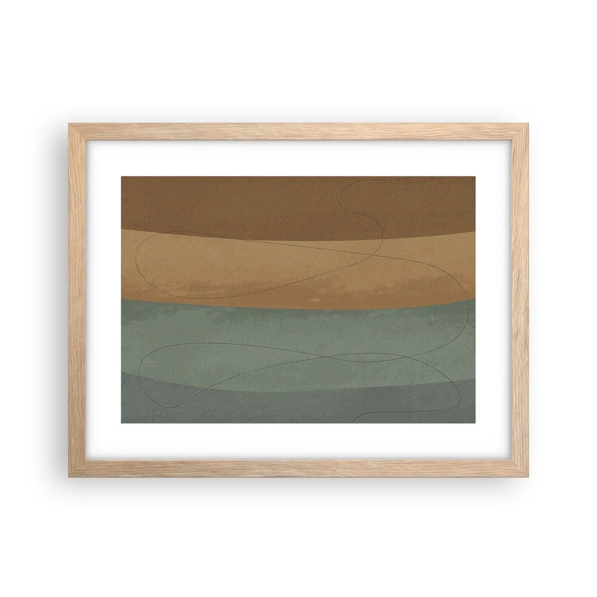 Plakat w ramie jasny dąb - Kompozycja horyzontalna - 40x30 cm