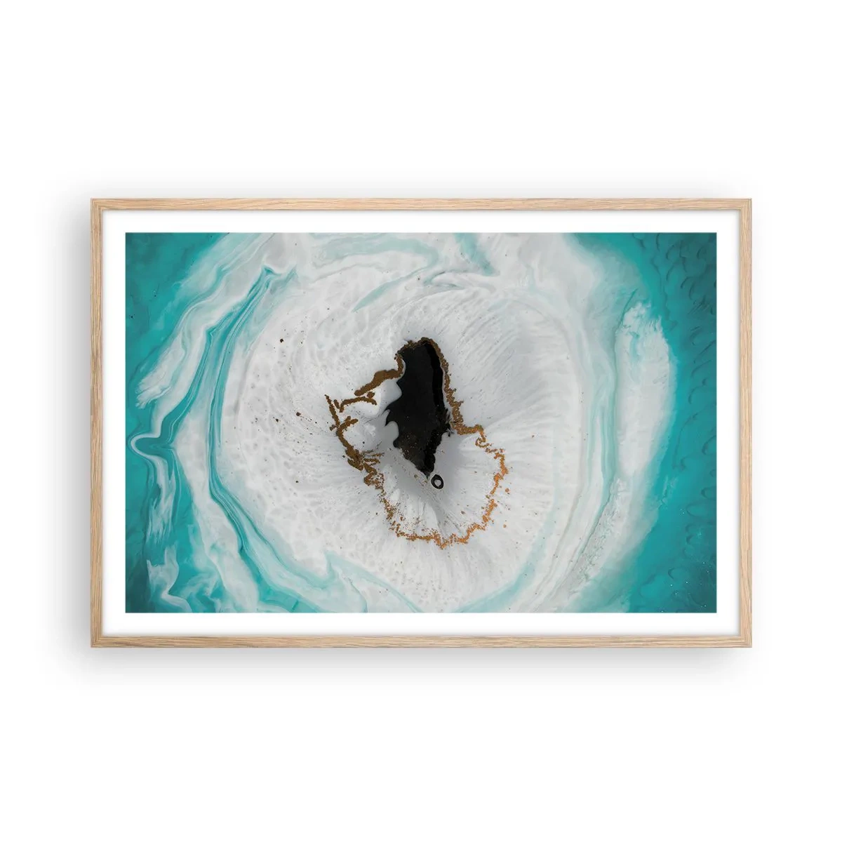Plakat w ramie jasny dąb - Wniknąć do wnętrza - 91x61 cm