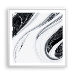 Plakat w białej ramie - Połączenie przeciwieństw - 60x60 cm