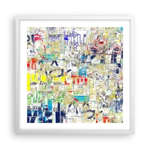 Plakat w białej ramie - Po prostu cieszy oczy - 50x50 cm