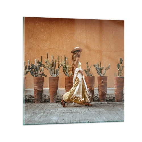 Obraz na szkle - W stylu hippie - 30x30 cm