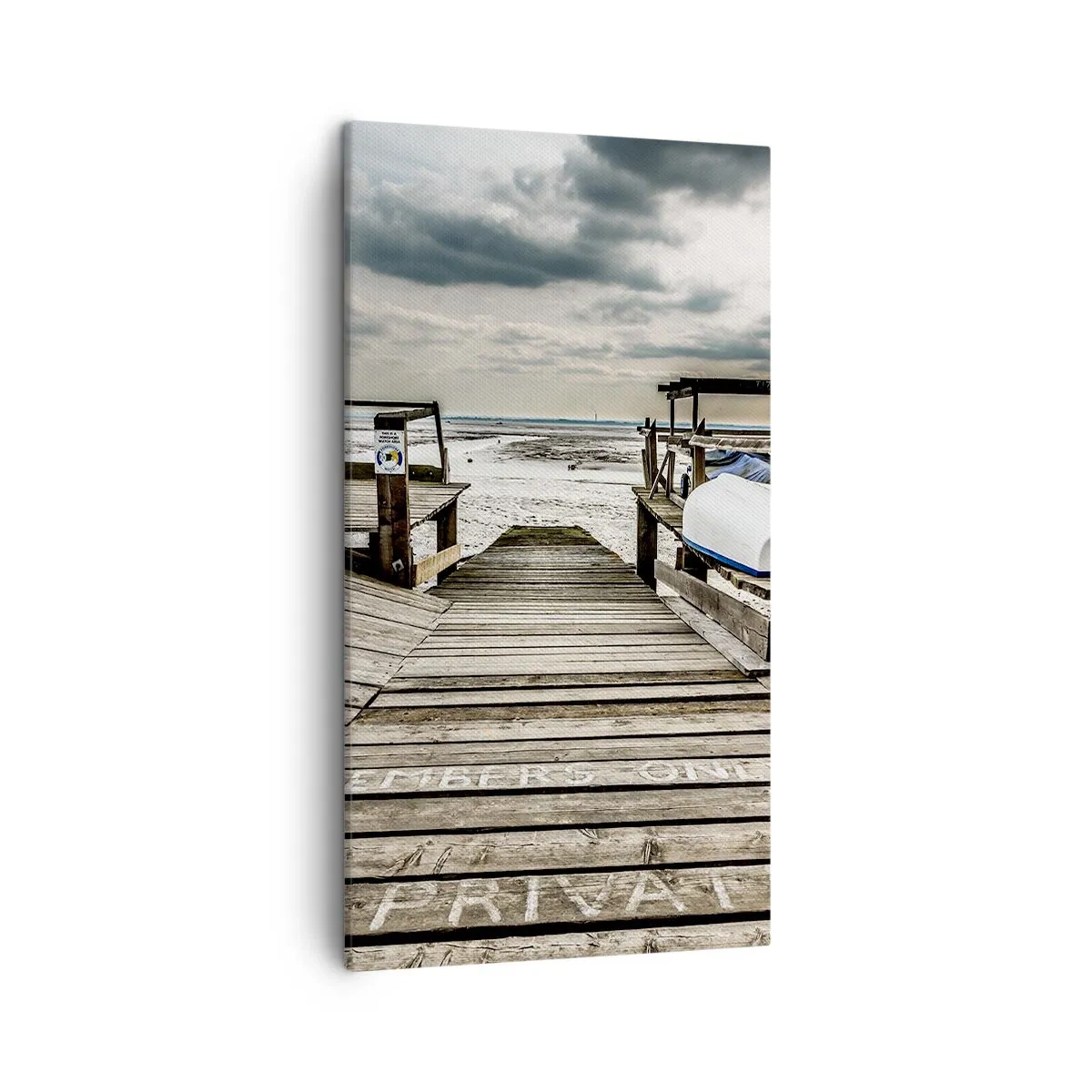 Obraz na płótnie - Plaża północy - 45x80 cm