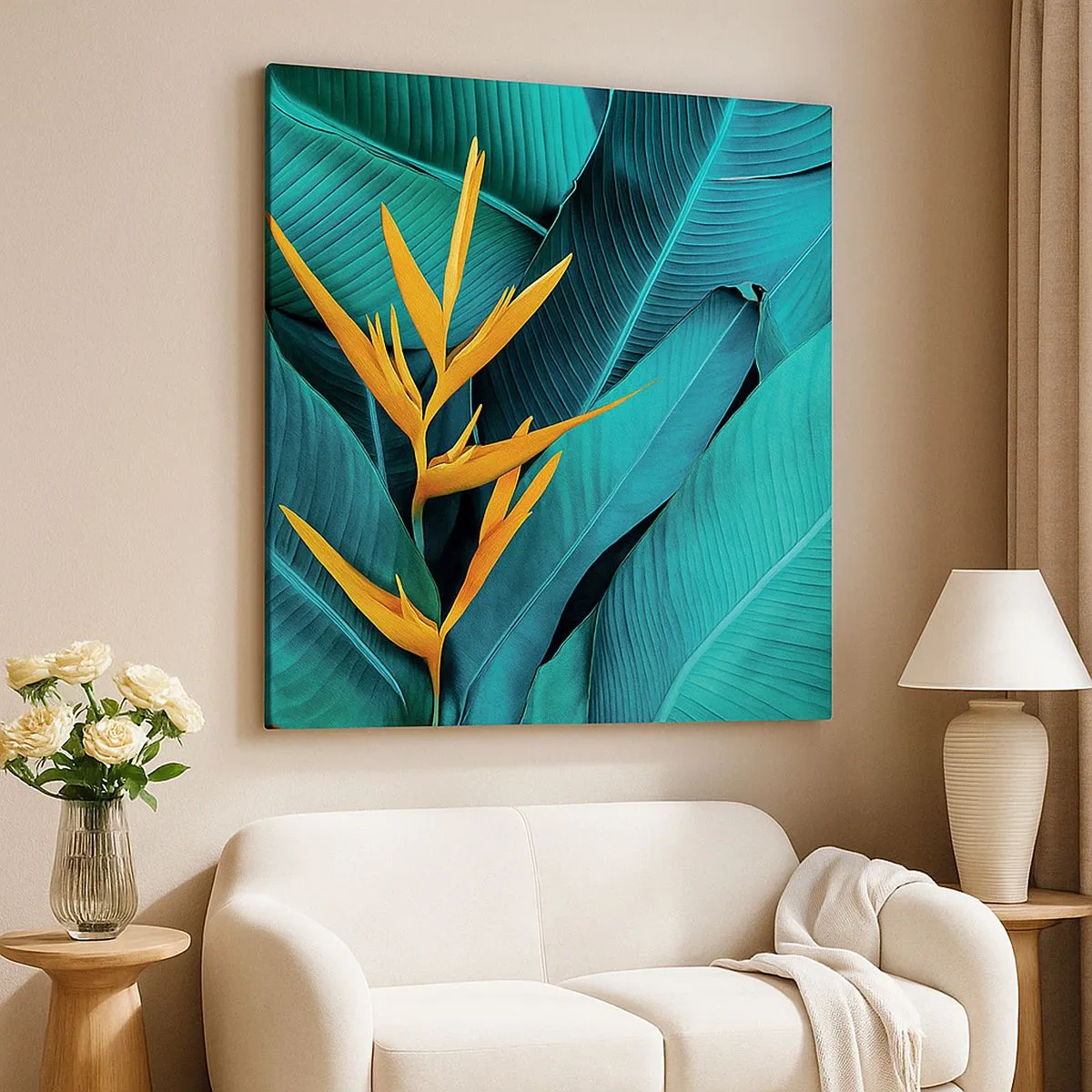 Obraz na płótnie - Kwiat Edenu - 30x30 cm