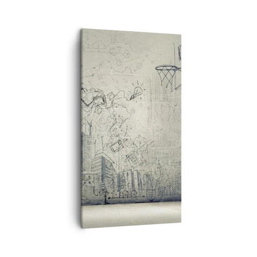 Obraz na płótnie - Moje wspaniałe miejskie życie - 45x80 cm
