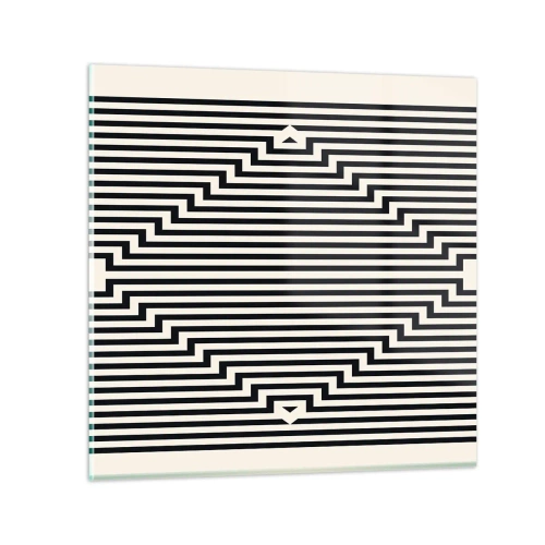 Obraz na szkle - Geometryczna iluzja - 50x50 cm