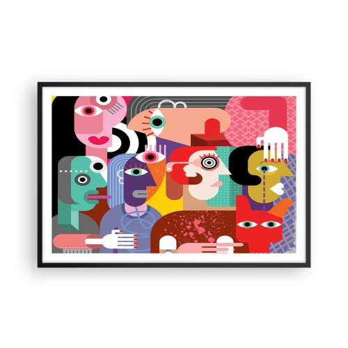 Plakat w czarnej ramie - My od pana Picassa - 91x61 cm