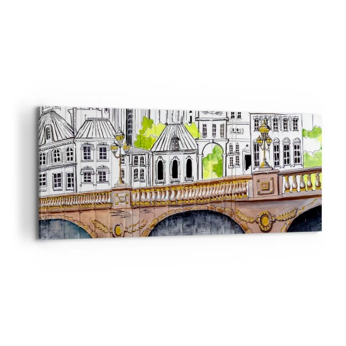 Obraz na płótnie - Miasto jak malowane - 100x40 cm