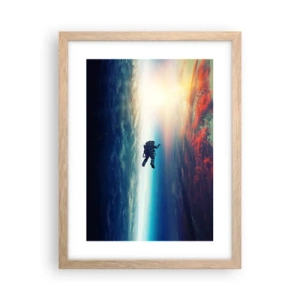 Plakat w ramie jasny dąb - Mierzyć się ze wszechświatem - 30x40 cm