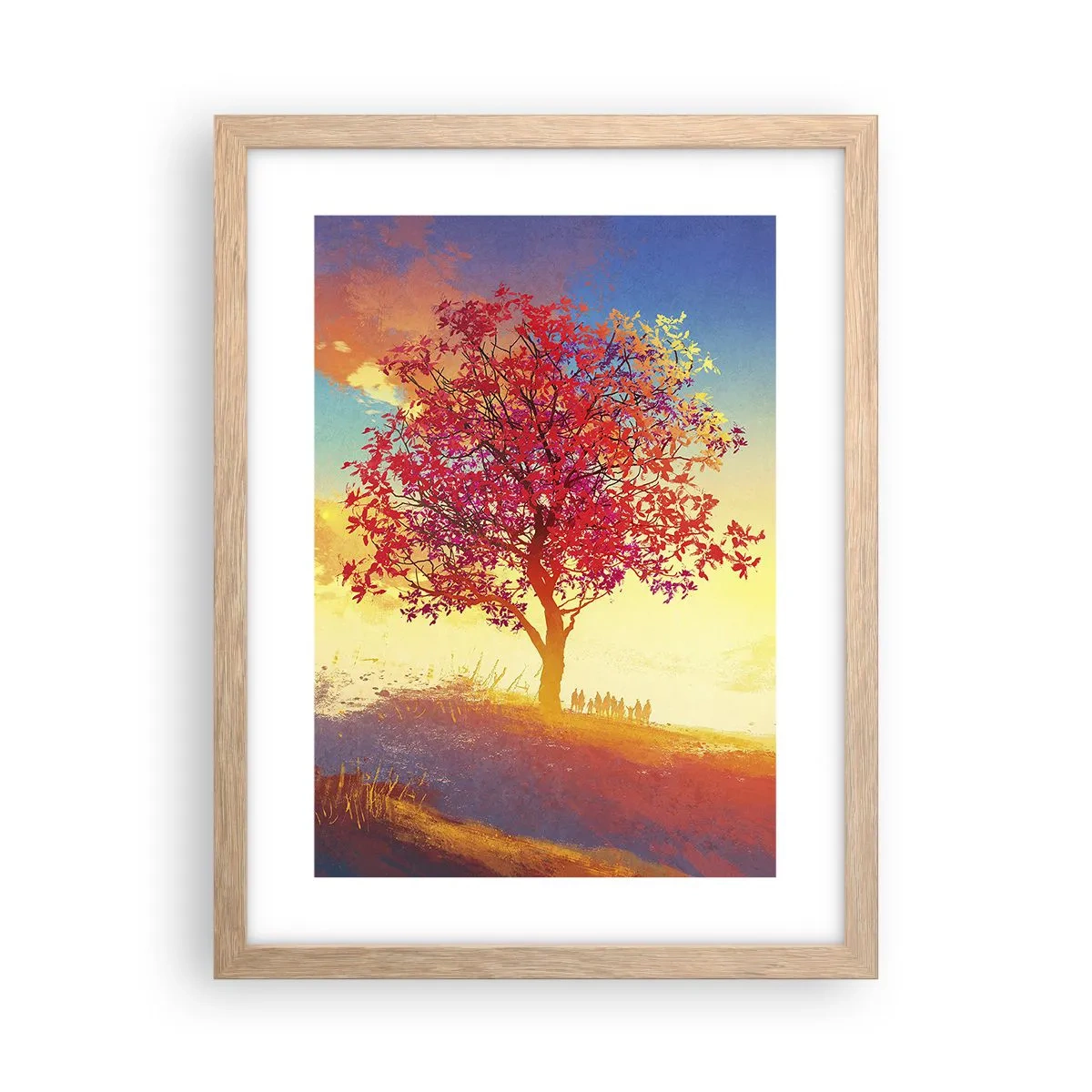 Plakat w ramie jasny dąb - Pielgrzym u celu - 30x40 cm