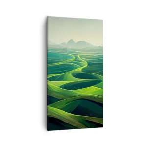 Obraz na płótnie - W zielonych dolinach - 55x100 cm