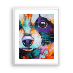 Plakat w białej ramie - Tylko dobre emocje - 40x50 cm