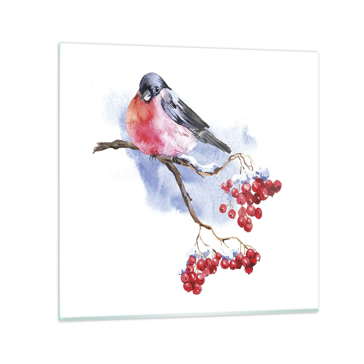 Obraz na szkle - Zima w kolorze - 30x30 cm