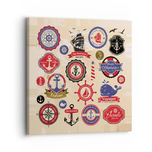 Obraz na płótnie - Żeglarskie braterstwo - 30x30 cm