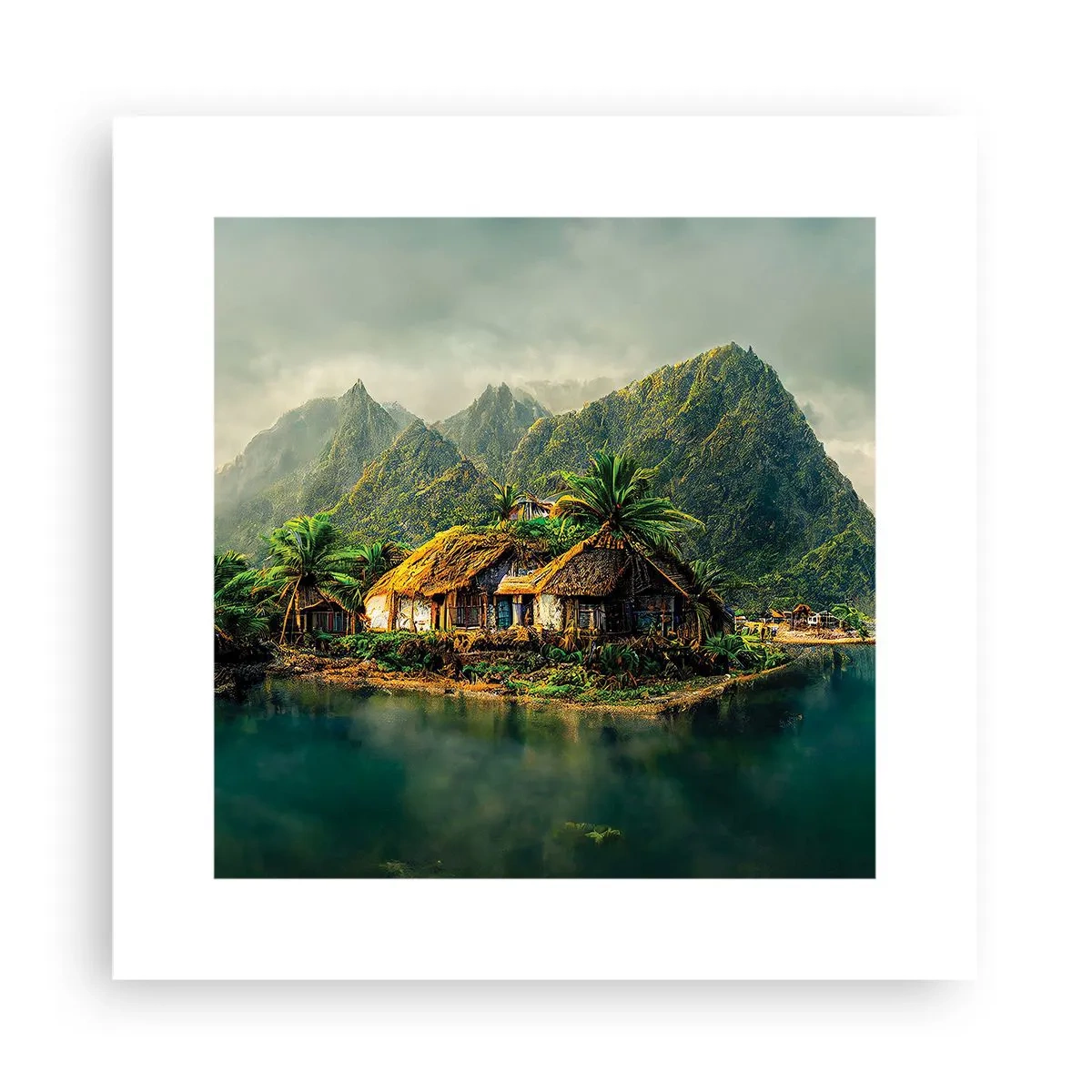 Plakat - Tropikalny raj - 30x30 cm