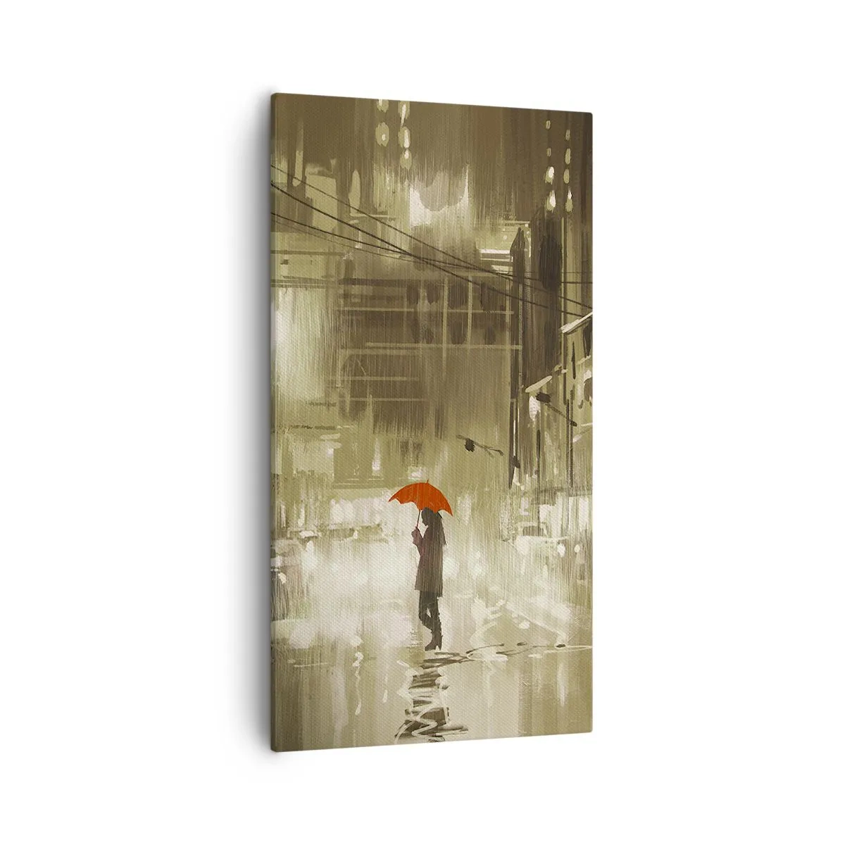 Obraz na płótnie - Sama, ale nie samotna - 55x100 cm