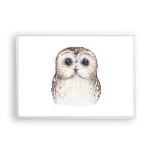 Plakat w białej ramie - Spójrz mi w oczy - 100x70 cm