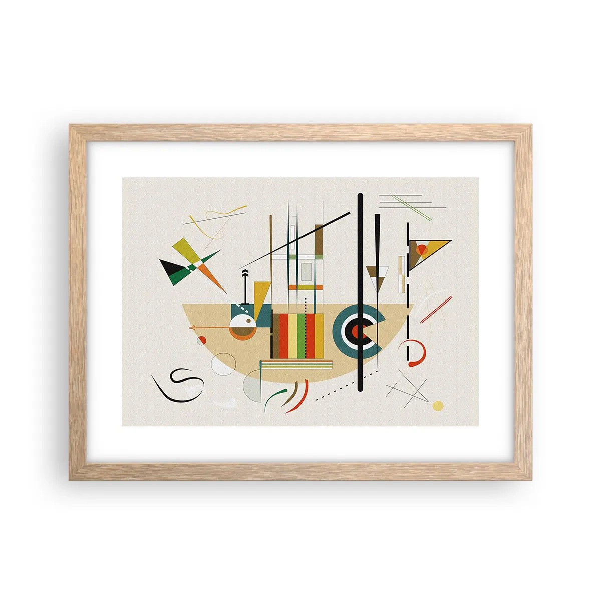 Plakat w ramie jasny dąb - I świat się śmieje - 40x30 cm