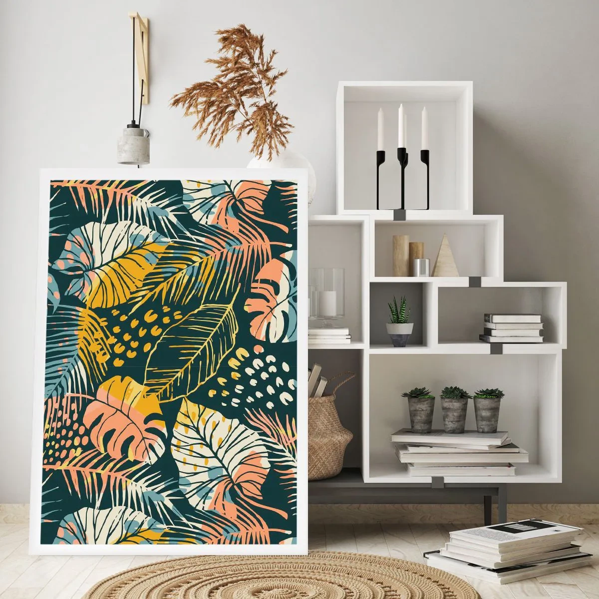Plakat - Liściasta fantazja - 61x91 cm