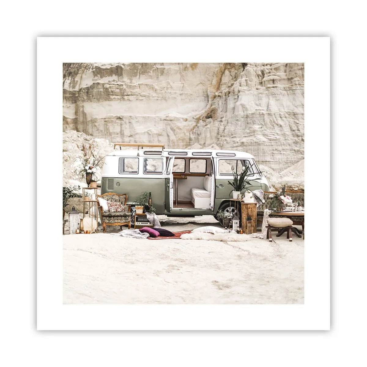 Plakat - Podróż czas zacząć - 40x40 cm