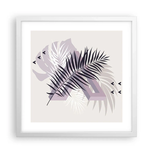 Plakat w białej ramie - Cień cienia - 40x40 cm