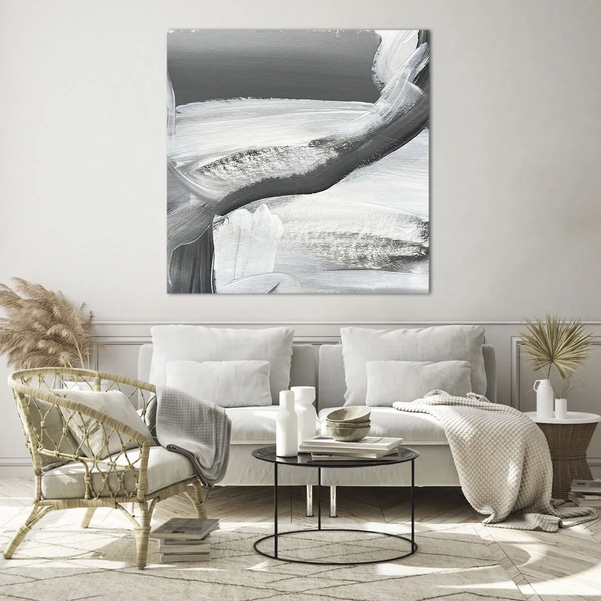 Obraz na szkle - Zdecydowanym ruchem - 50x50 cm