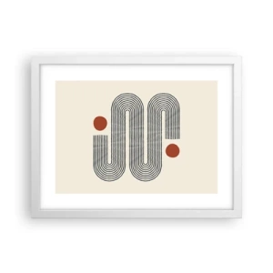 Plakat w białej ramie - Od początku do końca - 40x30 cm