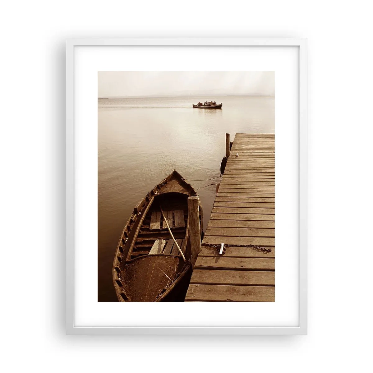 Plakat w białej ramie - Wielki spokój - 40x50 cm